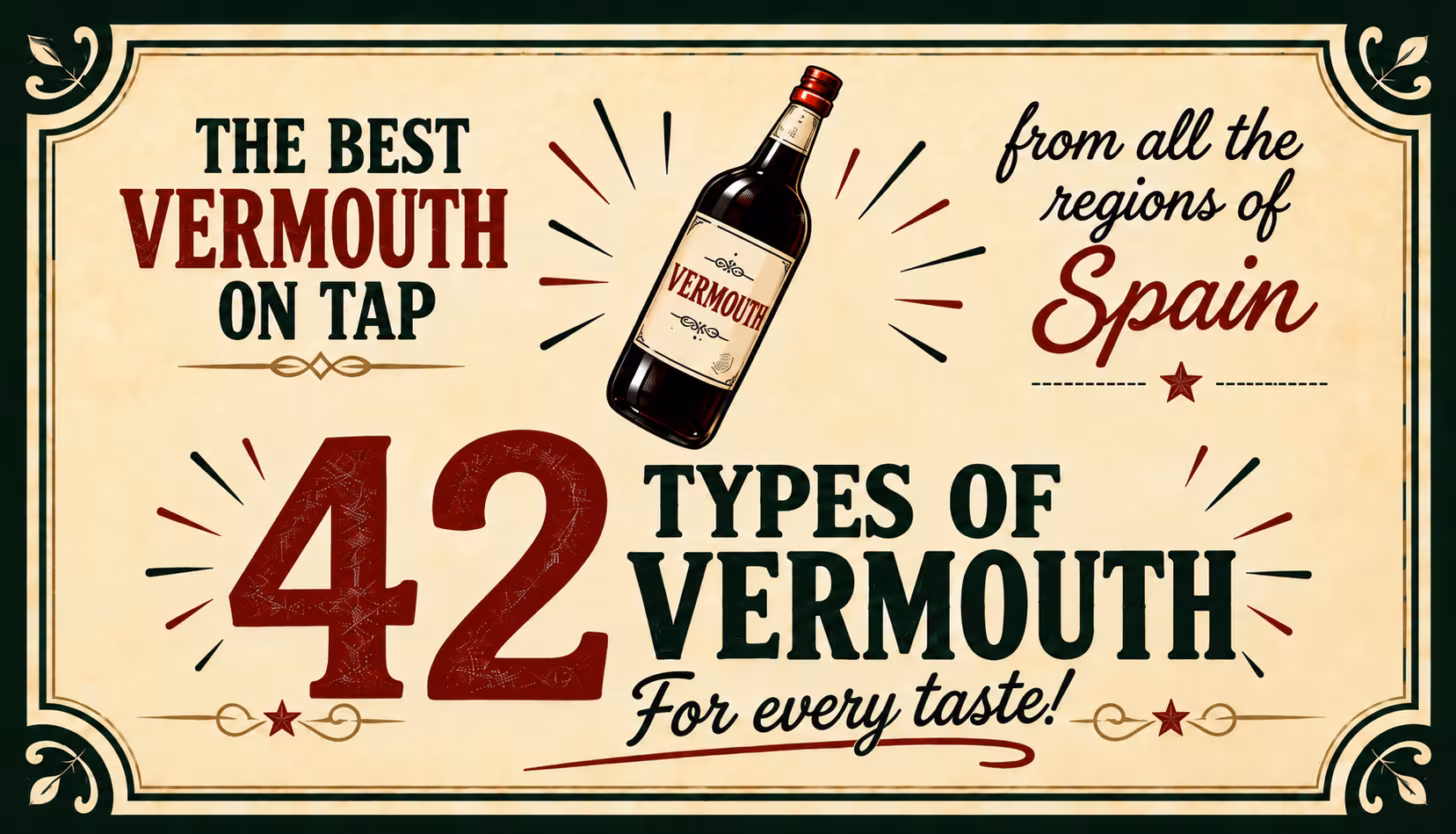 La Bitácora del Vermut banner: more than 40 types of vermouth on tap, from all the regions of Spain